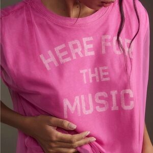 Pilcro Graphic Band Tulle Tee XL by Anthropologie